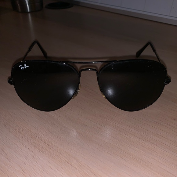 COPY - BLACK RAY BAN AVIATORS - Picture 2 of 5